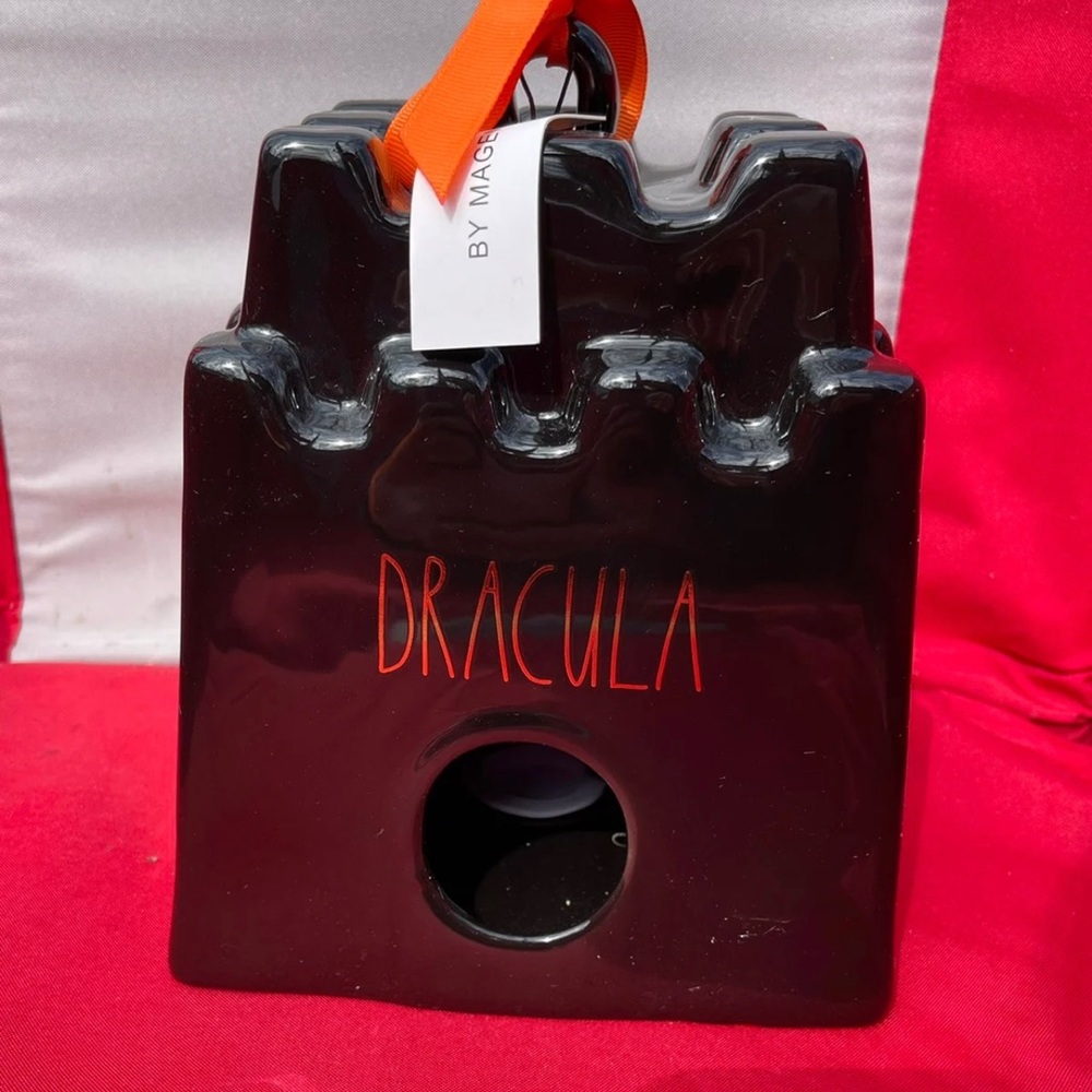 Rae Dunn Dracula birdhouse